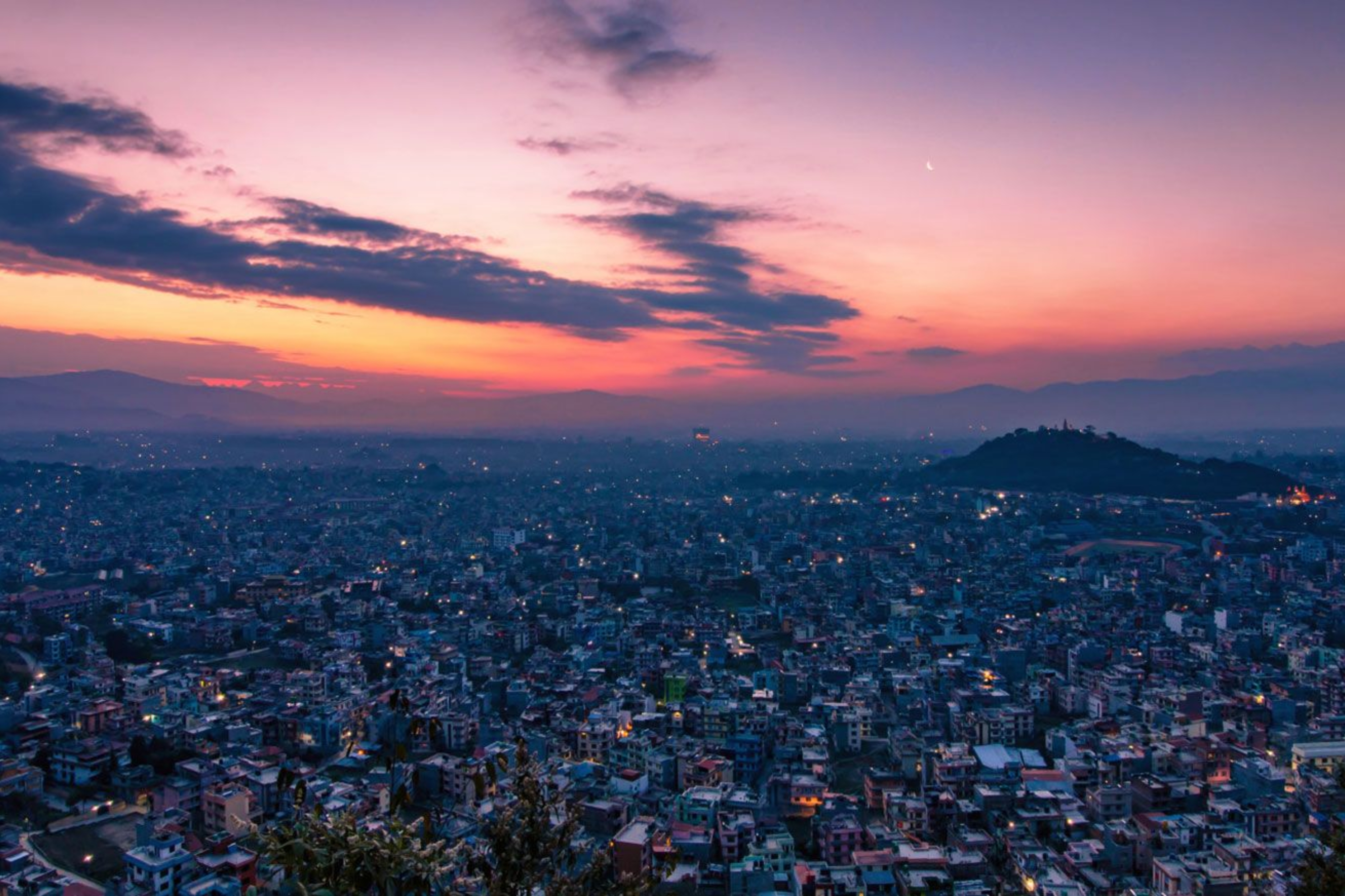 Evening View of Kathmandu